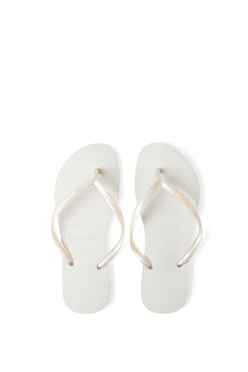 Havaianas Slim כפכף סלים בצבע לבן