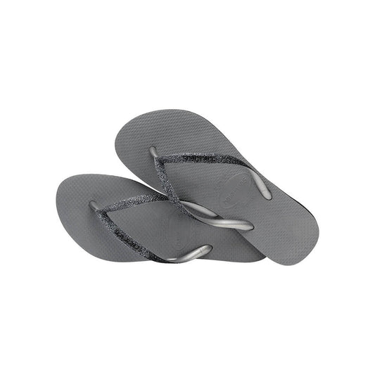 Havaianas Slim כפכף סלים בצבע כסף גליטר
