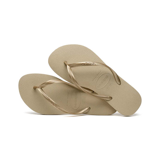 Havaianas Slim כפכף סלים בצבע זהב