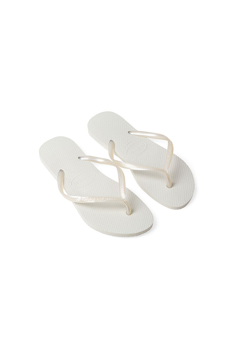 Havaianas Slim כפכף סלים בצבע לבן