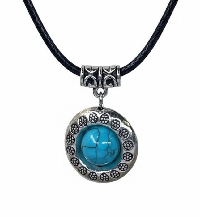 שרשרת תליון ואבן טורקיז