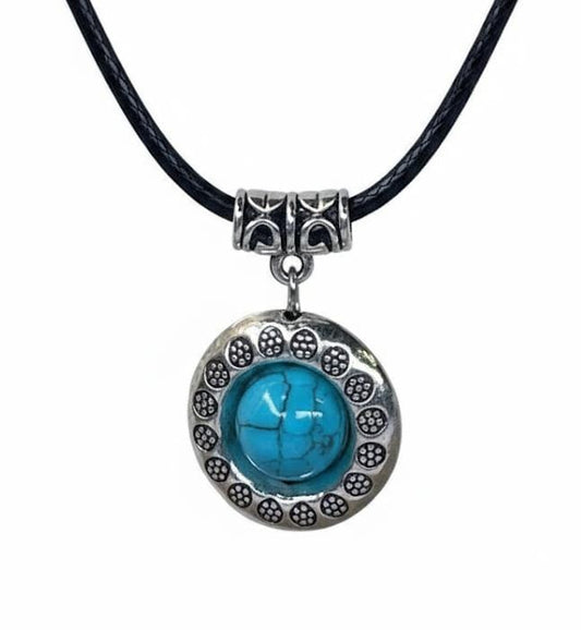 שרשרת תליון ואבן טורקיז