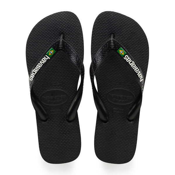 Havaianas BRAZIL כפכף הוויאנאס דגל ברזיל בשחור לגברים