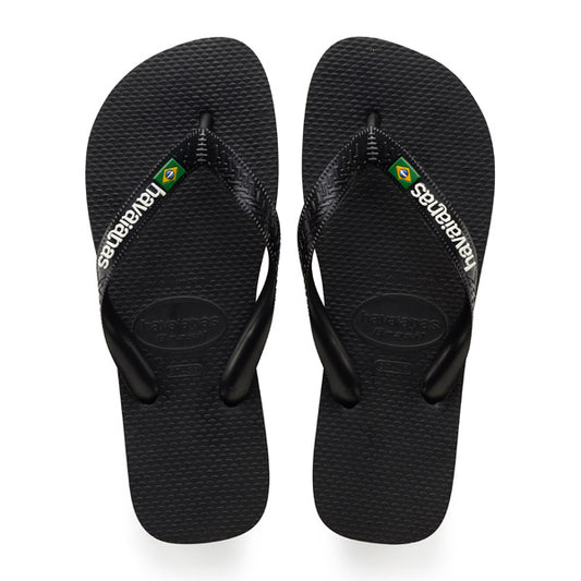 Havaianas BRAZIL כפכף הוויאנאס דגל ברזיל בשחור לגברים