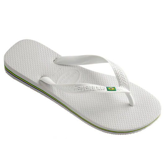 Havaianas BRAZIL כפכף הוויאנאס דגל ברזיל בלבן לגברים